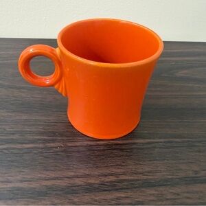 Fiestaware Old Orange Coffee Cup Mug O Ring vintage